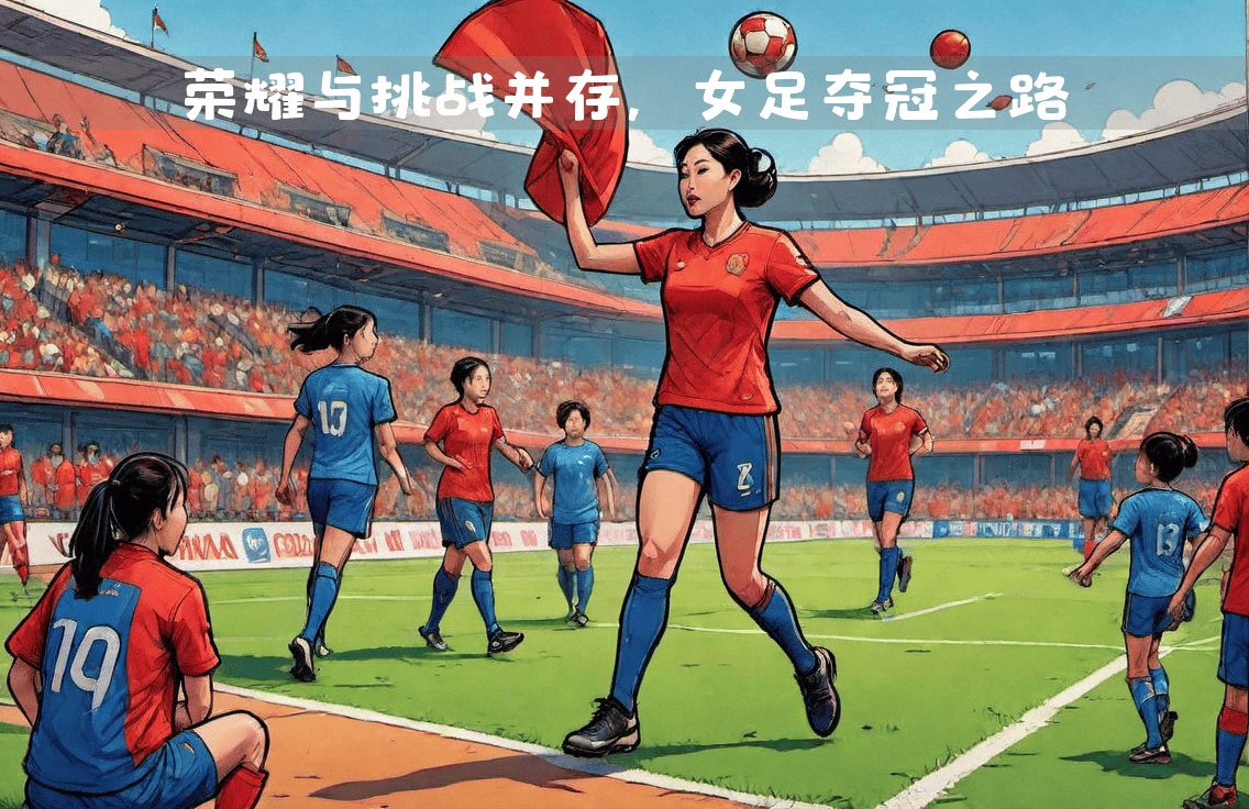 中国女足队员瞄准胜利，取得成功